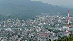 Central Nobeoka from MtAtago 200807